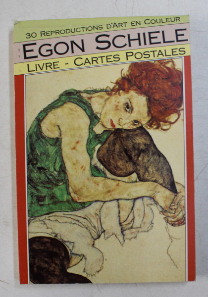 EGON SCHIELE , LIVRE , CARTES POSTALES , 30 REPRODUCTION D ' ART EN COULEUR , 1990