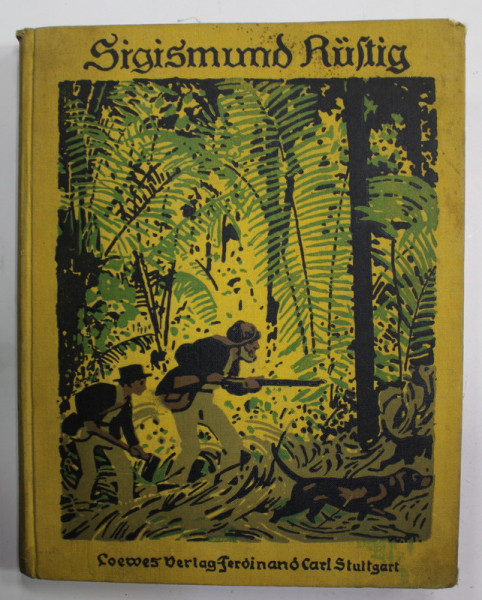 EINE ROBINSONADE von SIGISMUND  RUSTIG , NACH MARRYAT FUR DIE JUGEND ...EDITIE INTERBELICA , TEXT IN LIMBA GERMANA CU CARACTERE GOTICE