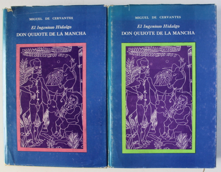 EL INGENIOSO HIDALGO DON QUIJOTE DE LA MANCHA , TOM. I-II de MIGUEL DE CERVANTES , ILLUSTRADO POR JUAN MOREIRA , 1974