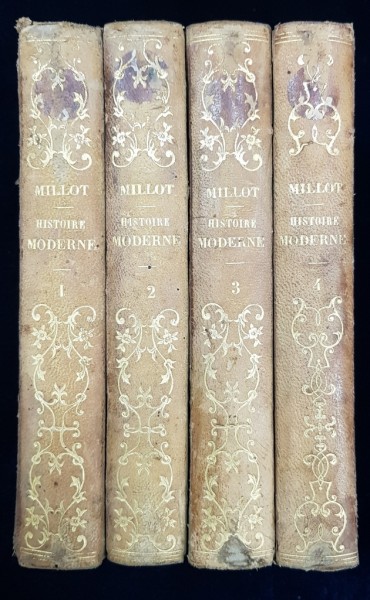 ELEMENS D'HISTOIRE GENERALE, HISTOIRE MODERNE par M. l'Abbe MILLOT, 4 VOL. - PARIS, 1817