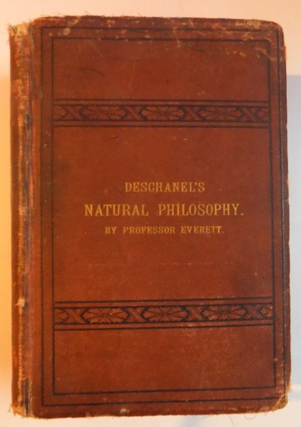 ELEMENTARY TREATISE ON NATURAL PHILOSOPHY by A. PRIVAT DESCHANEL, NEW YORK  1877