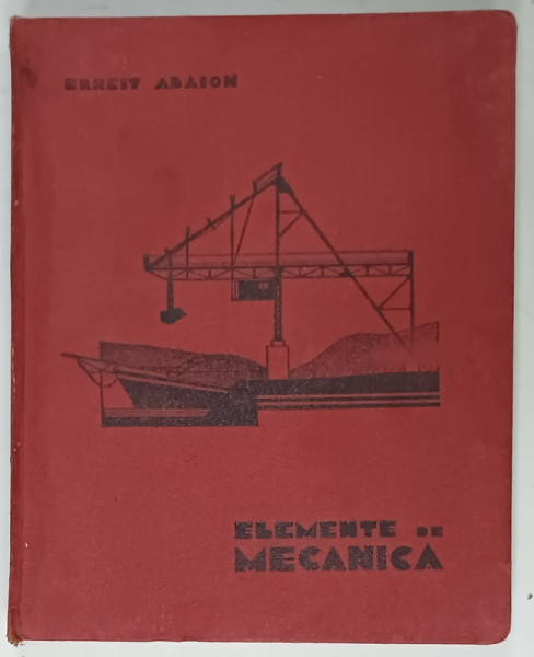 ELEMENTE DE MECANICA de ERNEST ABASON , 1935