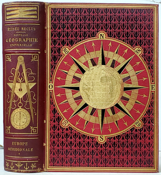 ELISEE RECLUS, GEOGRAPHIE UNIVERSALLE, EUROPE MERIDIONALE - PARIS, 1875