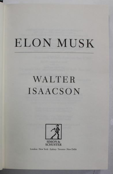ELON MUSK by WALTER ISAACSON , 2023