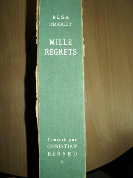 ELSA TRIOLET  MILLES REGRETS ,PARIS 1947