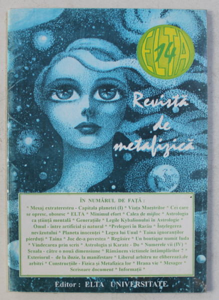 ELTA  - REVISTA DE METAFIZICA , NUMARUL 14 , 1995