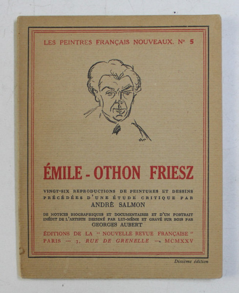 EMILE - OTHON FRIESZ par ANDRE SALMON , 1925