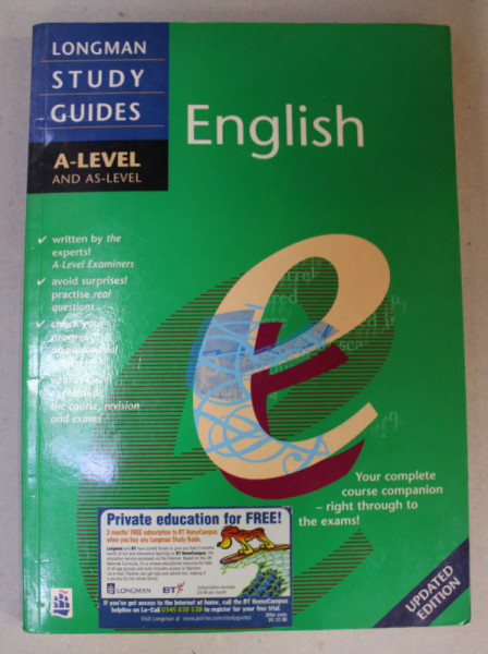 ENGLISH - A- LEVEL AND AS- LEVEL by STUART SILLARS , 1997