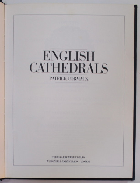 ENGLISH CATEDRALS by PATRICK CORMACK , 1984