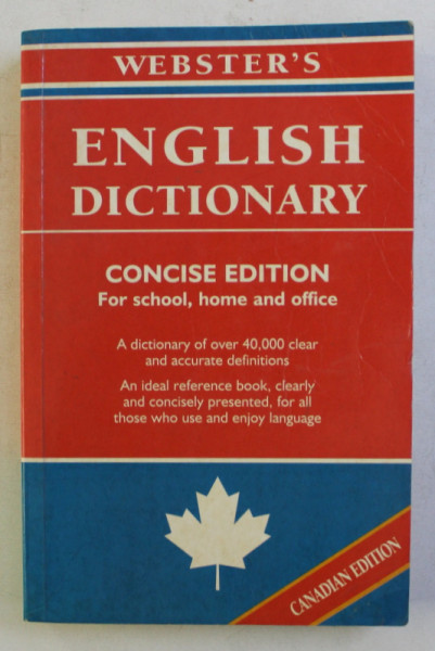 ENGLISH DICTIONARY - CONCISE EDITION FOR SCHOOL , HOME AND OFFICE , 2003