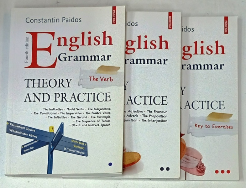 ENGLISH GRAMMAR by CONSTANTIN PAIDOS , 3 VOLUME , 2016