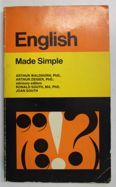 ENGLISH MADE SIMPLE by ARTHUR WALDHORN ...JOAN SOUTH , 1981
