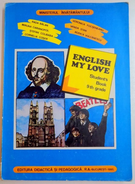 ENGLISH MY LOVE , STUDENT'S BOOK , 9th GRADE , 2000