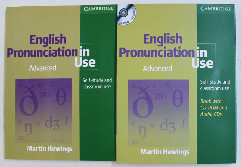 ENGLISH PRONUNCIATION IN USE  - AVANCED  - SELF - STUDY AND CLASSROM USE by MARTIN HEWINGS , 2007 , SET CARTE  + 5 CD - URI *