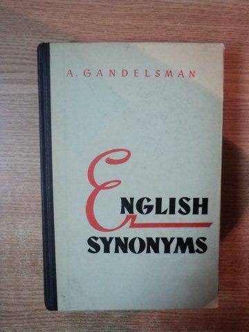 ENGLISH SYNONYMS EXPLAINED AND ILLUSTRATED de A. GANDELSMAN , 1963
