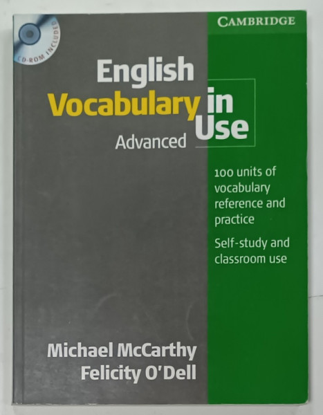 ENGLISH VOCABULARY IN USE , ADVANCED by MICHAEL McCARTHY and FELICITY O ' DELL , 2009 , LIPSA CD  *