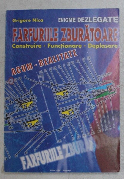 ENIGME DEZLEGATE , FARFURIILE ZBURATOARE ( CONSTRUIRE , FUNCTIONARE , DEPLASARE , ACUM REALITATE ) de GRIGORE NICA , 2002