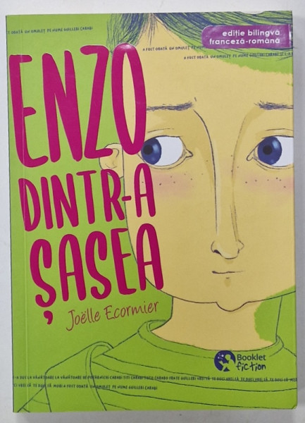 ENZO DINTR - A SASEA de JOELLE ECORMIER , EDITIE BILINGVA FRANCEZA - ROMANA , ilustratii de ANDREEA CHELE , 2021