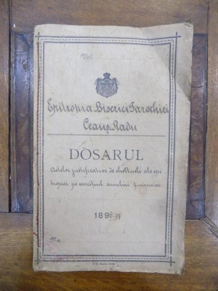Epitropia Parohiei Ceaus Radu, Dosarul actelor justificatoare de cheltueli epitropiei pe exercitiul anului financiar 1896-97
