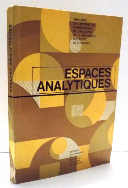 ESPACES ANALYTIQUES , 1971