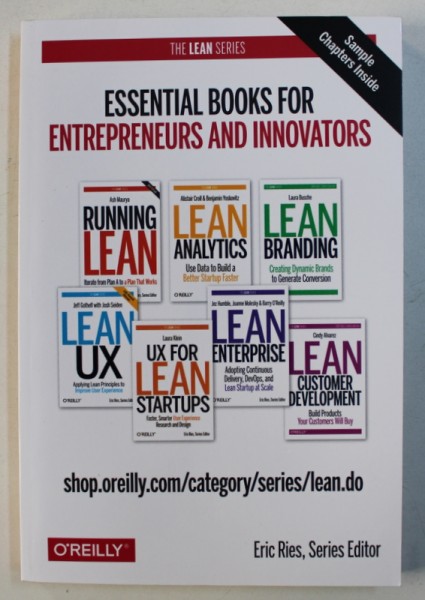 ESSENTIALS BOOKS FOR ENTREPRENEURS AND INNOVATORS - LEAN ANALYTICS , USE DATA TO BUIL A BETTER STARTUP  FASTER . series editor ERIC REIES
