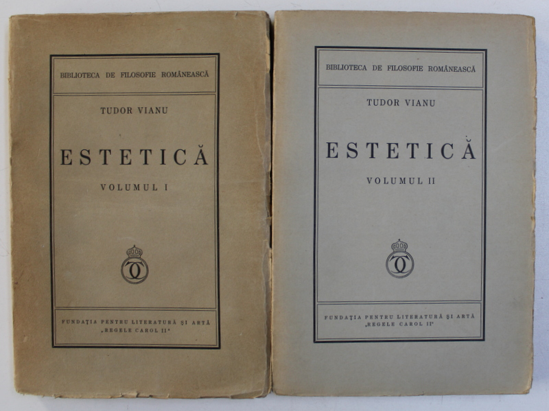 ESTETICA , VOL. I - II de TUDOR VIANU , 1934