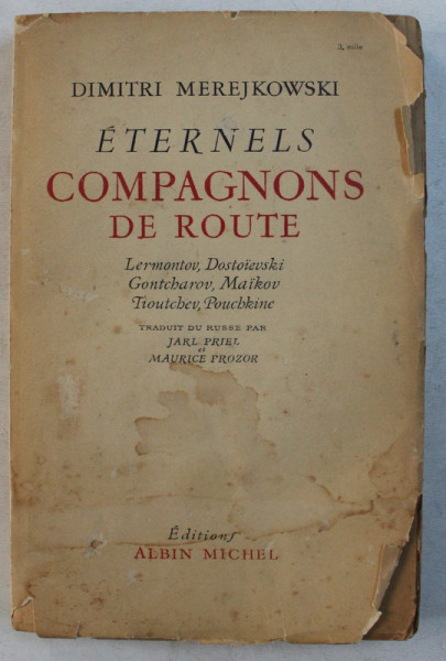 ETERNELS COMPAGNONS DE ROUTE par DIMITRI MEREJKOWSKI , 1949