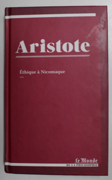 ETHIQUE A NICOMAQUE par ARISTOTE , 2020