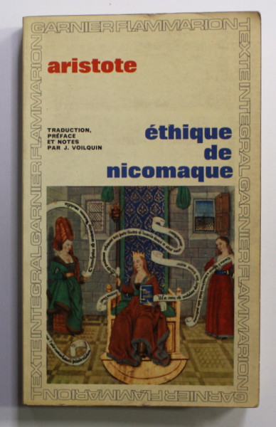 ETHIQUE DE NICOMAQUE par ARISTOTE , 1965