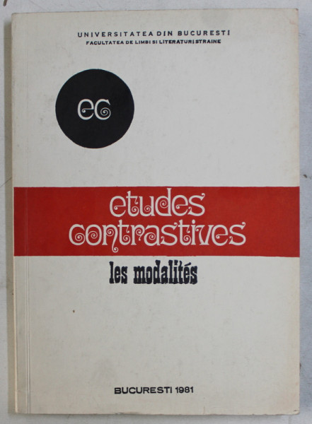 ETUDES CONTRASTIVES  - LES MODALITES , 1981
