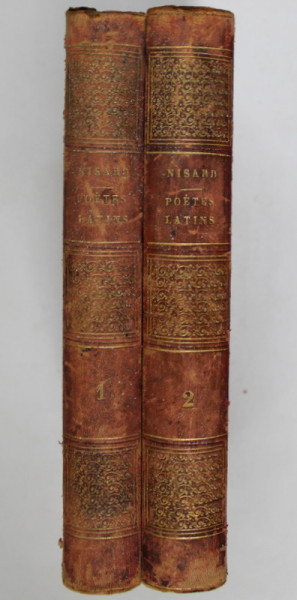 ETUDES DE MOEURS ET DE CRITIQUE SUR LES POETES LATINS DE LA DECADENCE par D. NISARD , DEUX VOLUMES , 1849