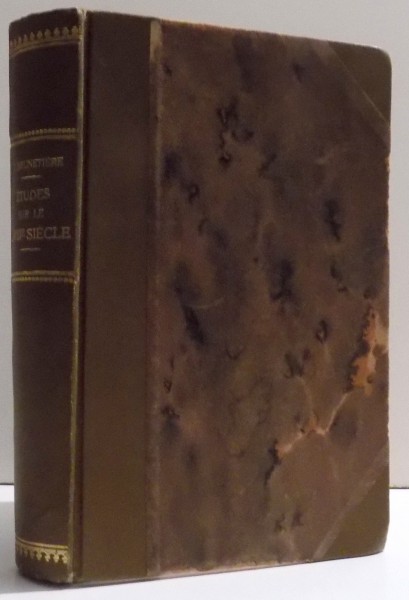 ETUDES SUR LE XVIII e SIECLE par FERDINAND BRUNETIERE , 1911