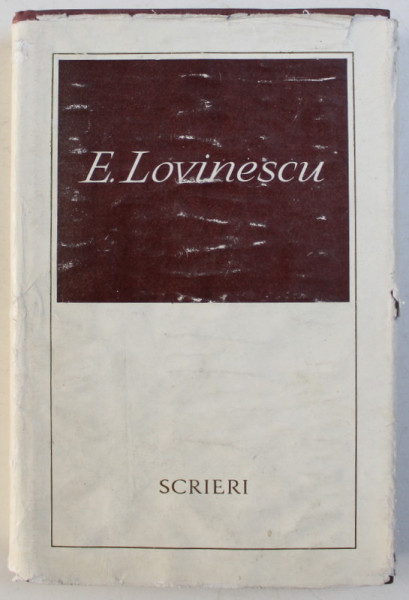 EUGEN LOVINESCU, SCRIERI, VOL. VI, ISTORIA LITERATURII ROMANE CONTEMPORANE (1900-1937) de EUGEN SIMION, 1975