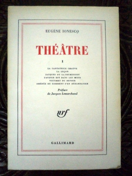 EUGENE IONESCO-THEATRE , PARIS 1954