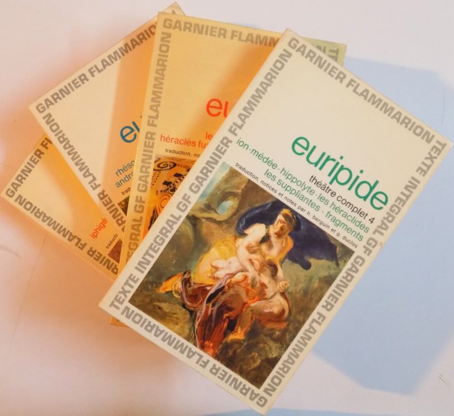 EURIPIDE, THEATRE COMPLET VOL. I - IV par HENRI BERGUIN, GEORGES DUCLOS, 1965