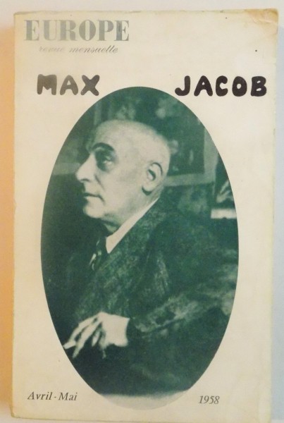 EUROPE REVUE MENSUELLE, MAX JACOB, AVRIL - MAI, 1958