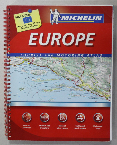 EUROPE, TOURIST AND MOTORING MICHELIN  ATLAS , 2007