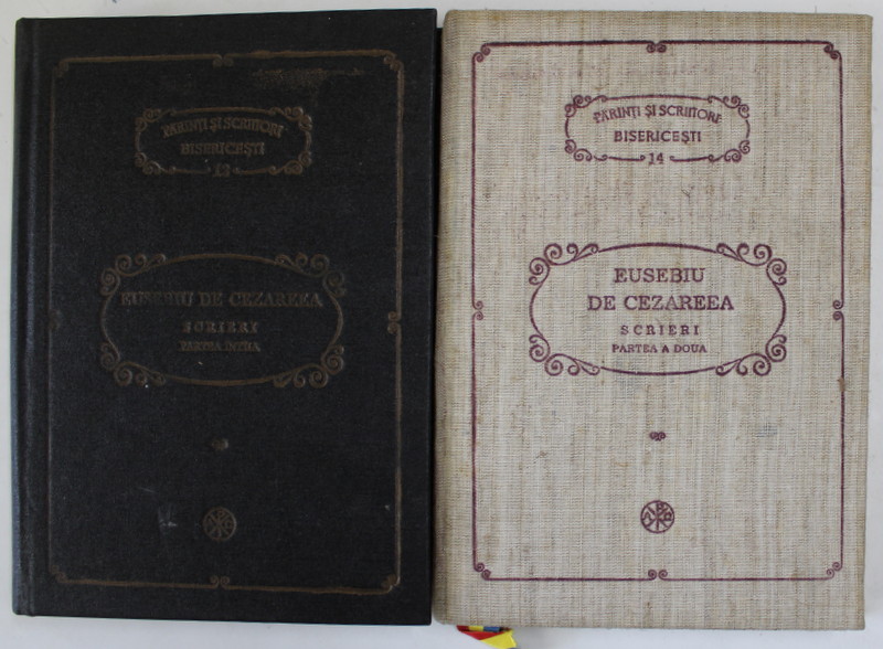 EUSEBIU DE CEZAREEA , SCRIERI , VOLUMELE I - II , SERIA '' PARINTI SI SCRIITORI BISERICESTI '' ( P.S.B. ) ,  NR. 13 si 14 , 1987-1991