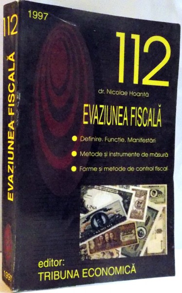 EVAZIUNEA FISCALA de NICOLAE HOANTA , 1997