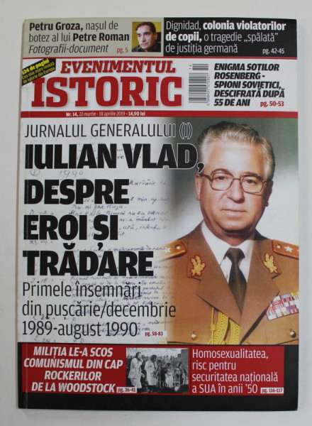 EVENIMENTUL ISTORIC , REVISTA , NR. 14 , 22 MARTIE - 18 APRILIE  , 2019