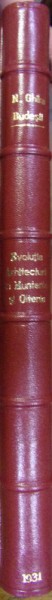 EVOLUTIA ARHITECTURII IN MUNTENIA SI IN OLTENIA . VECHIUL STIL ROMANESC DIN VEACUL AL XVI-LEA  de NICOLAE GHIKA BUDESTI , 1931