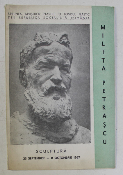 EXPOZITIA DE SCULPTURA MILITA PETRASCU , 1967