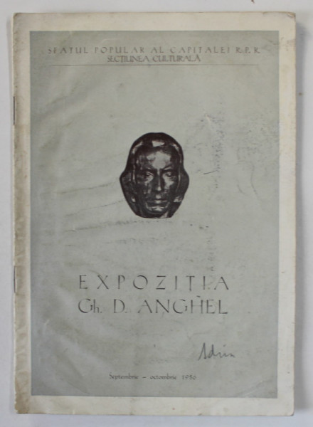 EXPOZITIA GH. D . ANGHEL , CATALOG , 1956