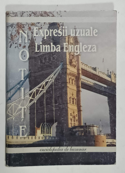 EXPRESII UZUALE , LIMBA ENGLEZA , CARTE DE FORMAT MIC , ANII '90