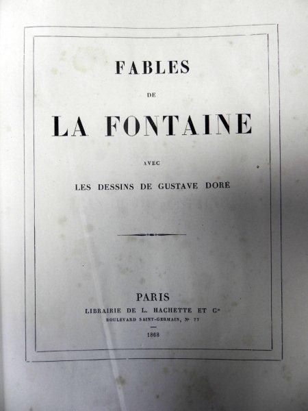 FABLES DE LA FONTAINE - PARIS, 1868