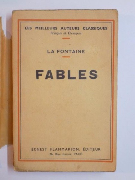 FABLES de LA FONTAINE , 1934