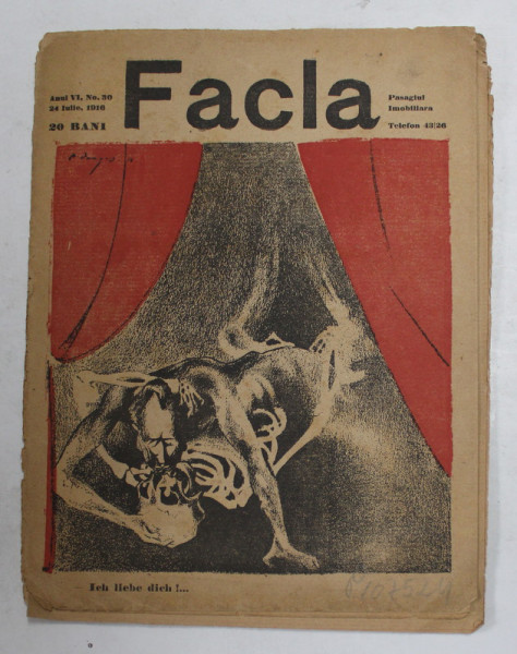 FACLA , REVISTA , ANUL VI , NR. 30 , 24 IULIE , 1916