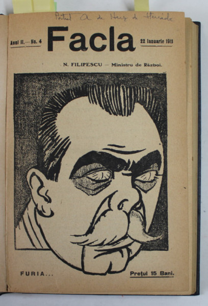 FACLA , REVISTA , COLIGAT DE 11 NUMERE DISPARATE ,  APARUTE INTRE 22 IANUARIE -  8 MAI , 1911