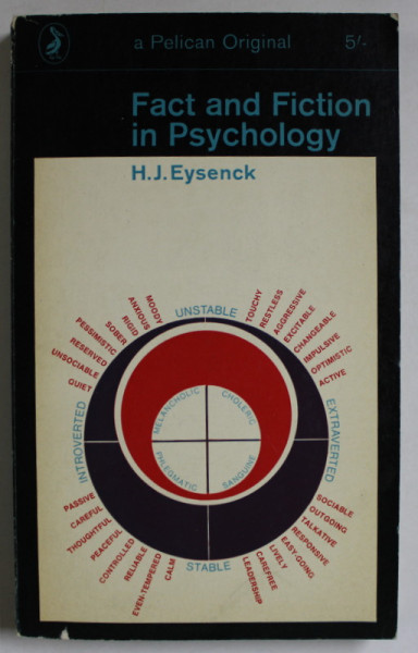 FACT AND FICTION IN PSYCHOLOGY by H.J. EYSENCK , 1965