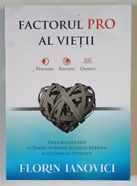 FACTORUL PRO AL VIETII , VIATA REUSITA ESTE LA TIMPUL , IN LOCUL POTRIVIT SI CU OAMENII POTRIVITI de FLORIN IANOVICI , 2023